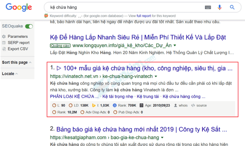 SEO từ khóa top 1, ví dụ như ngành hàng gia dụng không phải là điều đơn giản và có thể làm trong một sớm một chiều