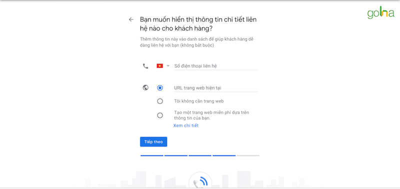 Bạn có thể lựa chọn các thông tin hiển thị trên Google My Business