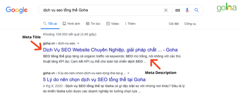 Tối ưu meta title và meta description giúp tăng traffic cho website